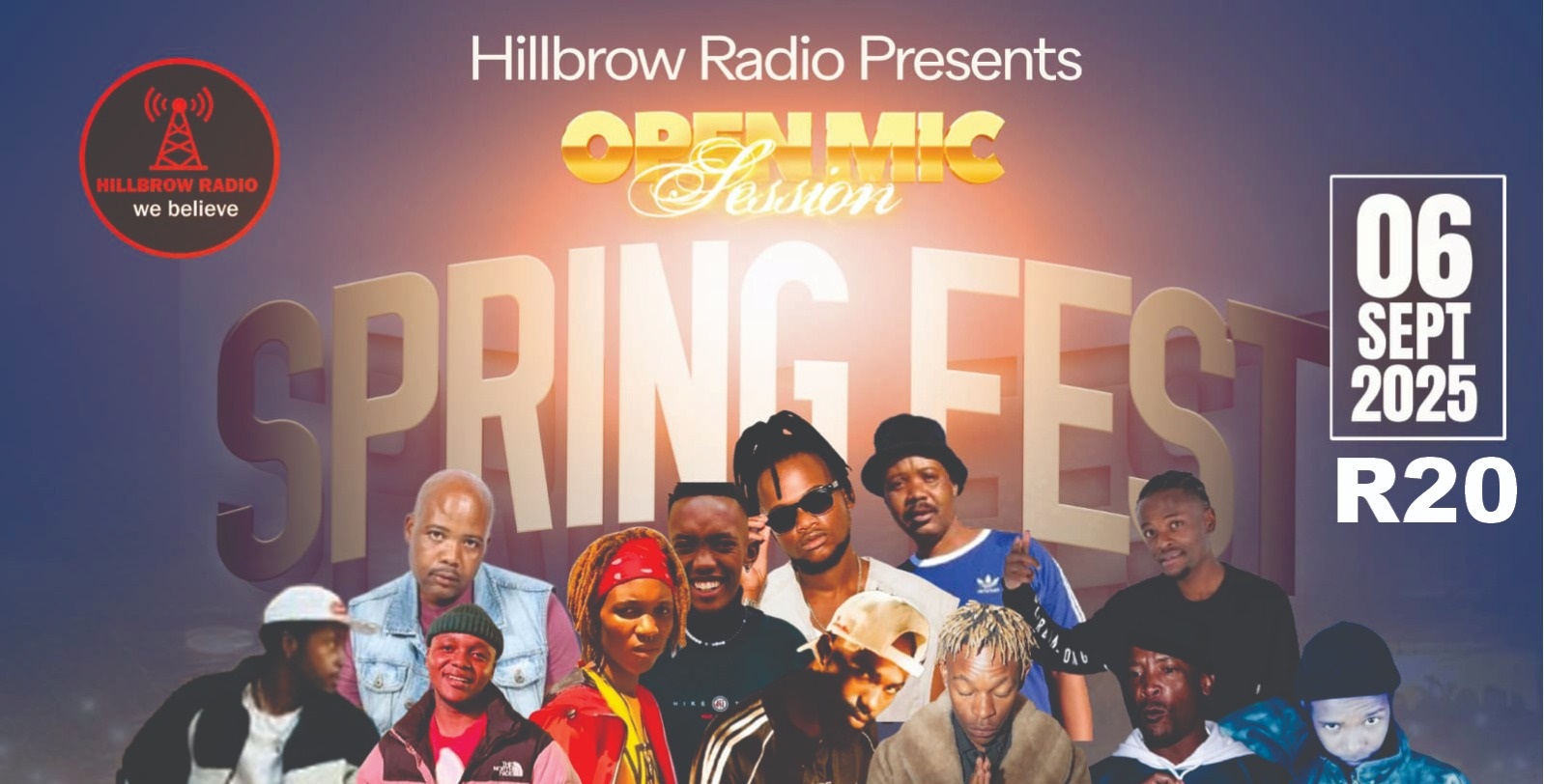 Open Mic Spring Fest 2025 Poster