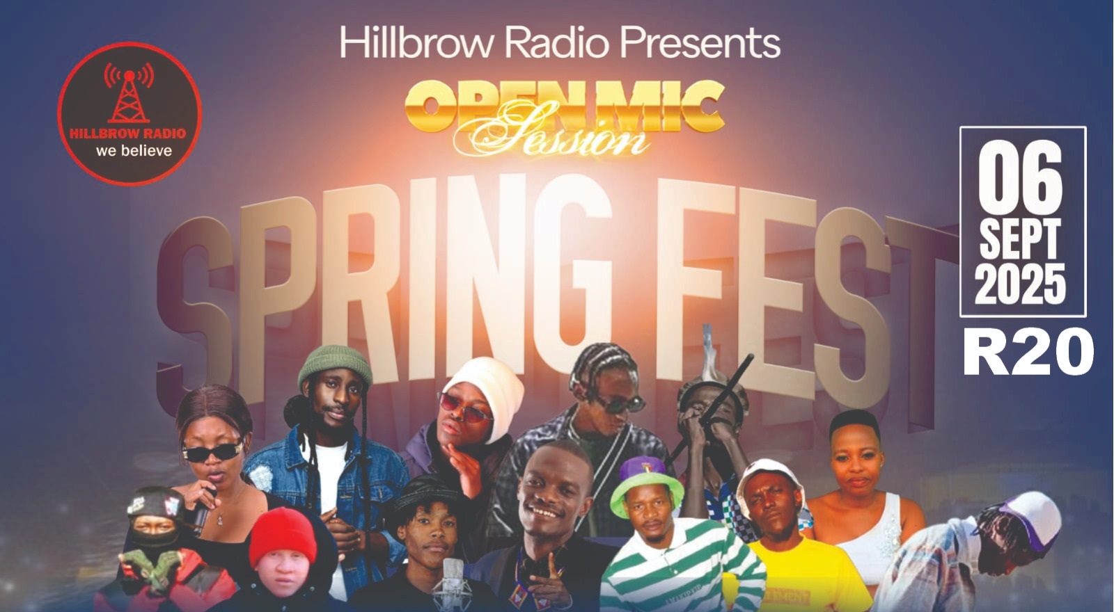 Open Mic Spring Fest 2025 Poster